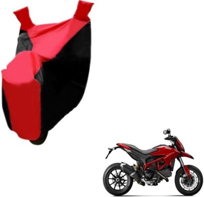 MOCKHE Two Wheeler Cover for Ducati(Hypermotard, Black, Red)