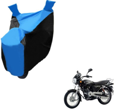 MOCKHE Two Wheeler Cover for Bajaj(Boxer, Black, Blue)