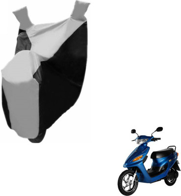 MOCKHE Two Wheeler Cover for Universal For Bike(Yo Electron, Black, Silver)
