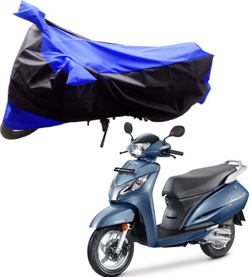 

Purpleheart Two Wheeler Cover for Honda(Activa 125, Black, Blue)