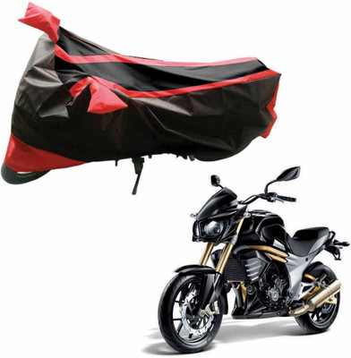 

Purpleheart Two Wheeler Cover for Mahindra(Mojo, Black, Red)