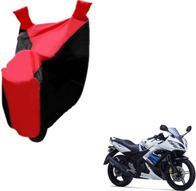 MOCKHE Two Wheeler Cover for Yamaha(YZF R15 S, Black, Red)