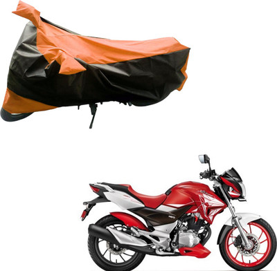 

Purpleheart Two Wheeler Cover for Hero(CBZ Extreme, Black, Orange)
