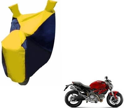 MOCKHE Two Wheeler Cover for Ducati(Monster 795, Black, Yellow)