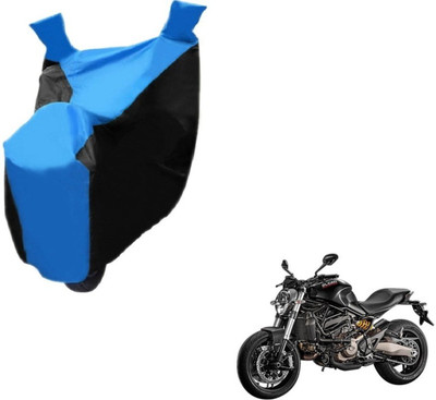 MOCKHE Two Wheeler Cover for Ducati(Monster 821, Black, Blue)