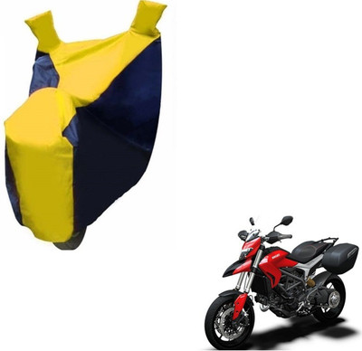 MOCKHE Two Wheeler Cover for Ducati(Hyperstrada, Black, Yellow)
