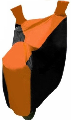 MOCKHE Two Wheeler Cover for Universal For Bike(Black, Orange)
