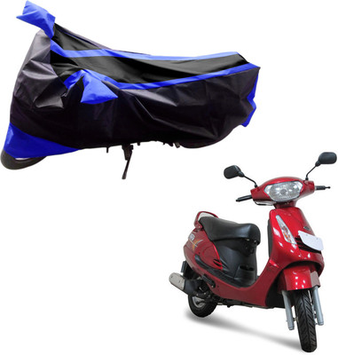 

Purpleheart Two Wheeler Cover for Mahindra(Duro DZ, Black, Blue)