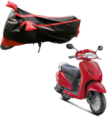 

Purpleheart Two Wheeler Cover for Honda(Activa, Black, Red)