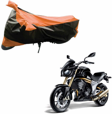 

Purpleheart Two Wheeler Cover for Mahindra(Mojo, Black, Orange)