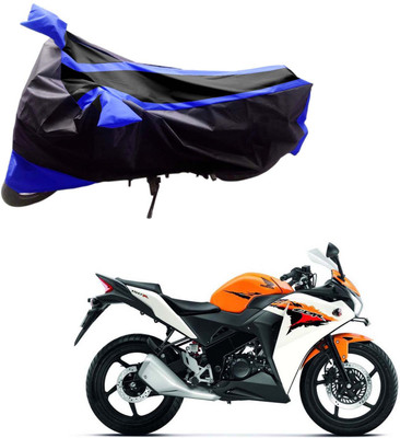 

Purpleheart Two Wheeler Cover for Honda(CBR 150R, Black, Blue)