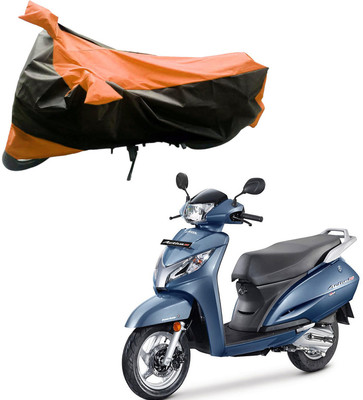 

Purpleheart Two Wheeler Cover for Honda(Activa 125, Black, Orange)