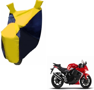 MOCKHE Two Wheeler Cover for Hyosung(GT650R, Black, Yellow)