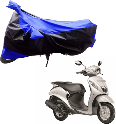 

Purpleheart Two Wheeler Cover for Yamaha(Fascino, Black, Blue)
