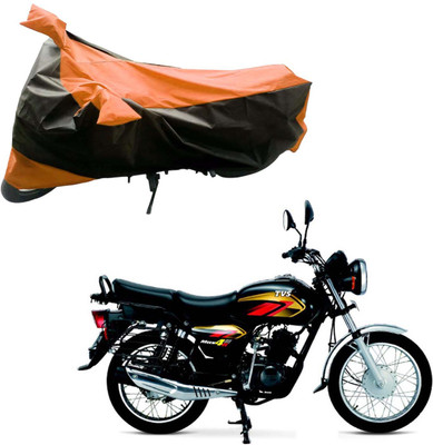 

Purpleheart Two Wheeler Cover for TVS(Max 4R, Black, Orange)