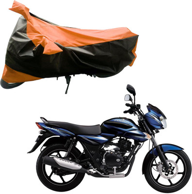

Purpleheart Two Wheeler Cover for Bajaj(Discover 100 DTS-i, Black, Orange)