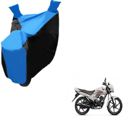 MOCKHE Two Wheeler Cover for Honda(Dream Neo, Black, Blue)