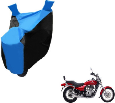 MOCKHE Two Wheeler Cover for Bajaj(Avenger 220 DTS-i, Black, Blue)