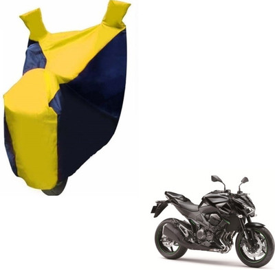 MOCKHE Two Wheeler Cover for Kawasaki(Z800, Black, Yellow)