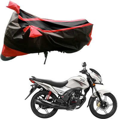 

Purpleheart Two Wheeler Cover for Honda(CB Shine, Black, Red)