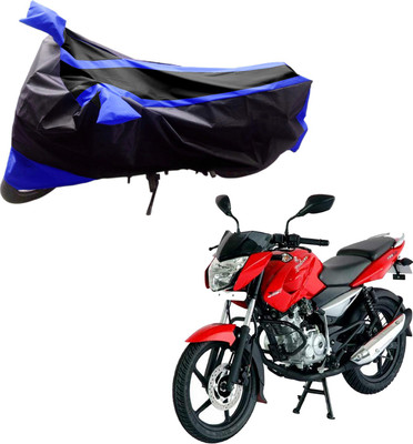 

Purpleheart Two Wheeler Cover for Bajaj(Pulsar 135 LS DTS-i, Black, Blue)