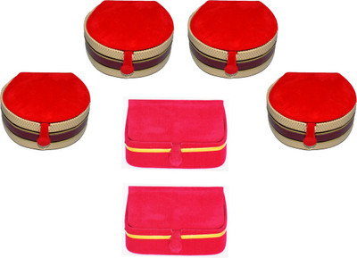 

Aadhya Combo Of Earring & Bangle Box pack of 6 Vanity Box(Multicolor)