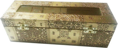 

Pride Star Rolly to store Bangles & cosmetic itmes Vanity Box(Golden)