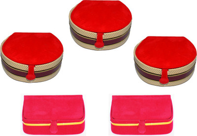 

Aadhya Combo Of Earring & Bangle Box pack of 5 Vanity Box(Multicolor)