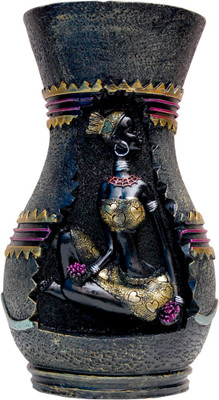 

Oyedeal African Tribal Lady GFT639 Polyresin Vase(8 inch, Multicolor)