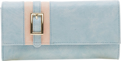 

Esbeda Women Blue, Tan Artificial Leather Wallet(12 Card Slots), L-blue