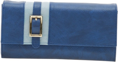 

Esbeda Women Blue Artificial Leather Wallet(12 Card Slots), D-blue
