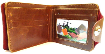 

DARPAN Men Brown Genuine Leather Wallet(9 Card Slots), English brown