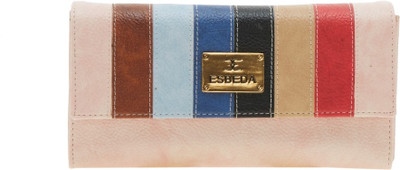 

Esbeda Women Pink Artificial Leather Wallet(9 Card Slots), Pink multi