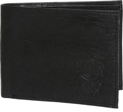 

LYDC London Men Black Artificial Leather Wallet(3 Card Slots)