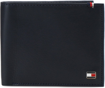 

Tommy Hilfiger Men Blue Genuine Leather Wallet(4 Card Slots), Navy