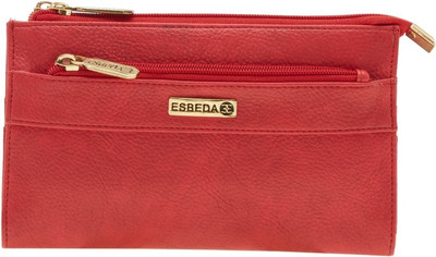 

Esbeda Women Red Artificial Leather Wallet(14 Card Slots)