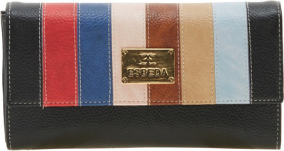 

Esbeda Women Black Artificial Leather Wallet(9 Card Slots), Black multi