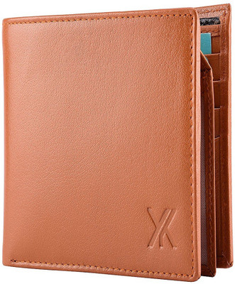 

Yark Men Tan Genuine Leather Wallet(3 Card Slots)
