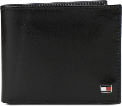

Tommy Hilfiger Men Black Genuine Leather Wallet(4 Card Slots)