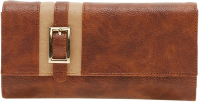 

Esbeda Women Brown Artificial Leather Wallet(12 Card Slots), Tan