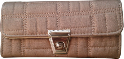 

SANSHUL Girls Brown Fabric Wallet(12 Card Slots)