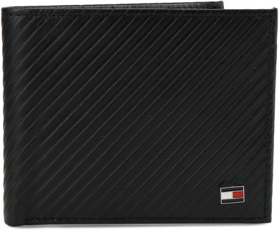 

Tommy Hilfiger Men Black Genuine Leather Wallet(4 Card Slots)