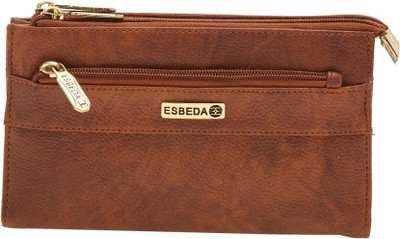 

Esbeda Women Brown Artificial Leather Wallet(14 Card Slots), Tan
