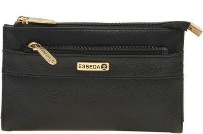 

Esbeda Women Black Artificial Leather Wallet(14 Card Slots)