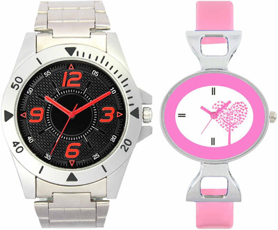 View VALENTIME VL02VT30 New Latest Stylish Designer Collection Leather Combo Couple Silver Metal bracelet Fancy Casual Best Offer Watch  - For Men & Women Wrist Watches Price Online(Valentime)