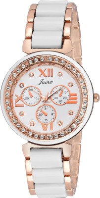Jainx JW541 White Dial Swisspattern Analog Watch  - For Women   Watches  (Jainx)