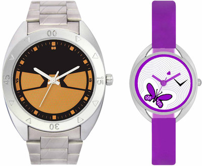 View VALENTIME VL03VT02 New Latest Stylish Designer Collection Leather Combo Couple Silver Metal bracelet Fancy Casual Best Offer Watch  - For Men & Women Wrist Watches Price Online(Valentime)