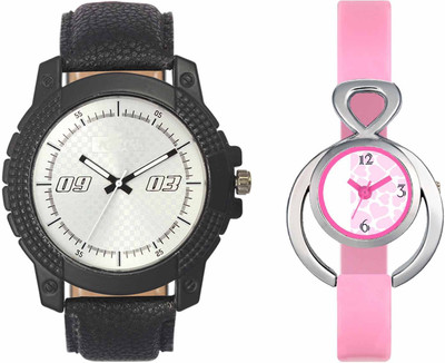 

VALENTIME VL38VT13 New Latest Stylish Designer Collection Leather Combo Couple Fancy Casual Best Offer Watch - For Men & Women
