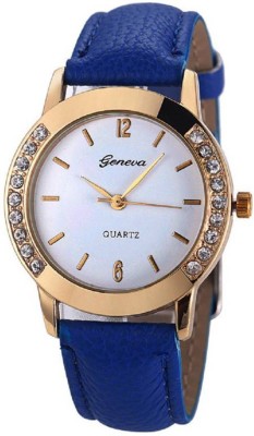 Keepkart Geneva Simple Sobar And Beautiful Looking Blue Leather Strap Analouge Watch Gor Woman And Girls Watch  - For Girls   Watches  (Keepkart)