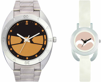 View VALENTIME VL03VT20 New Latest Stylish Designer Collection Leather Combo Couple Silver Metal bracelet Fancy Casual Best Offer Watch  - For Men & Women Wrist Watches Price Online(Valentime)